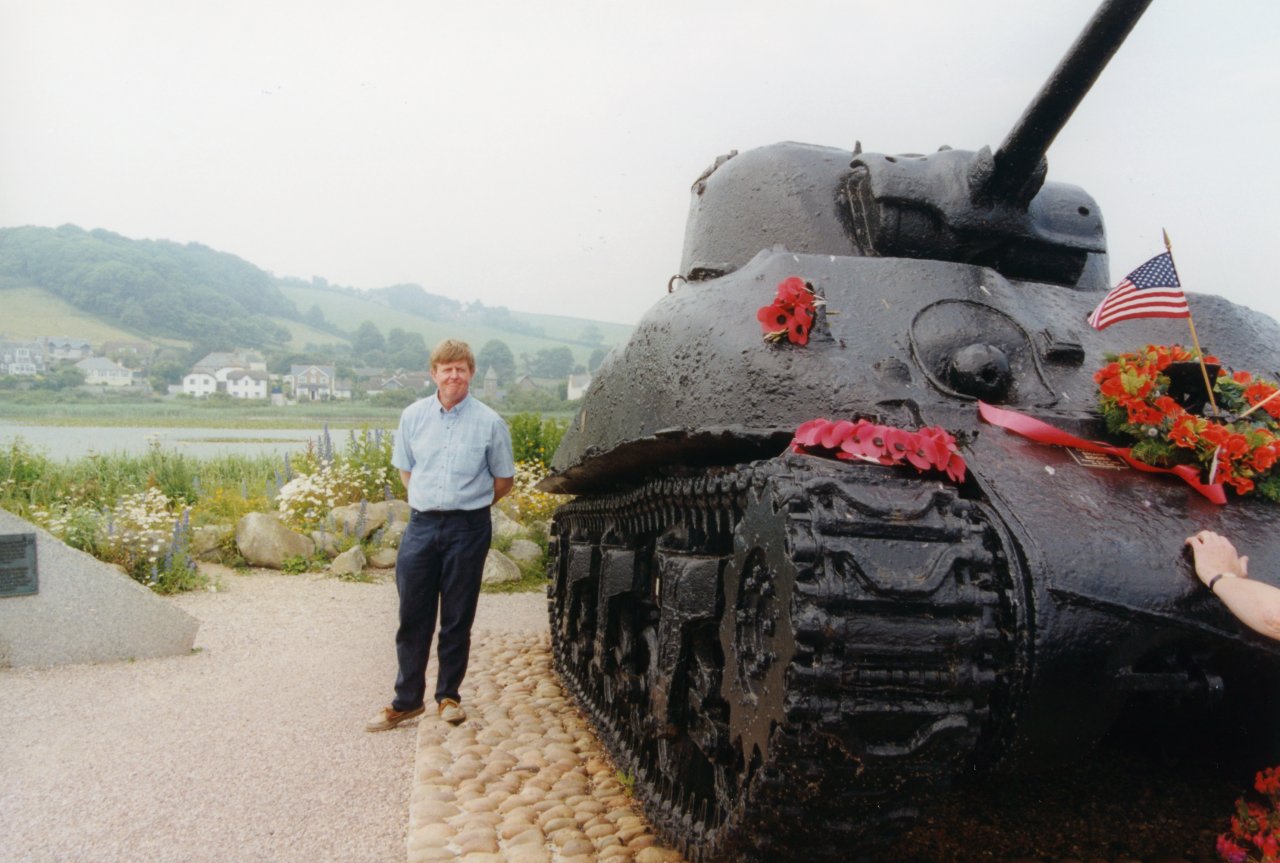 A-M-folks visit WWII memorial site South Hams 7-10-99